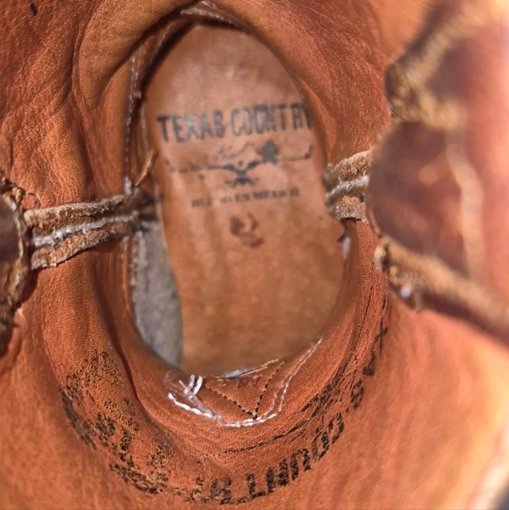 Texas Country Kids Western Cowboy Boots - Brown